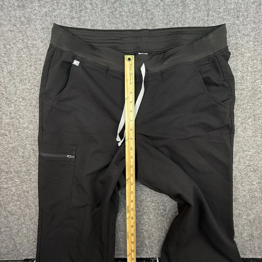 Figs Scrub Pants Technical Collection‎ Black Large Drawstring Pockets
